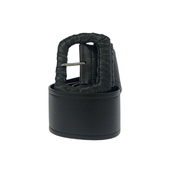 Prada Leather Wide Belt 4280 Black 32 80 main image 5